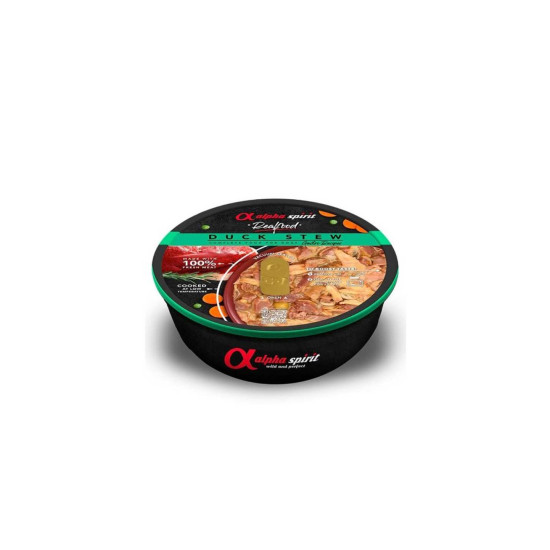 Alpha Spirit Real Food Dog Adult with Duck Stew 280g Μαγειρευτό Φαγητό για Σκύλους