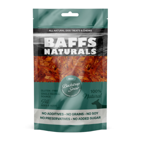 Baffs Naturals Beef Backstrap Sinew 100gr