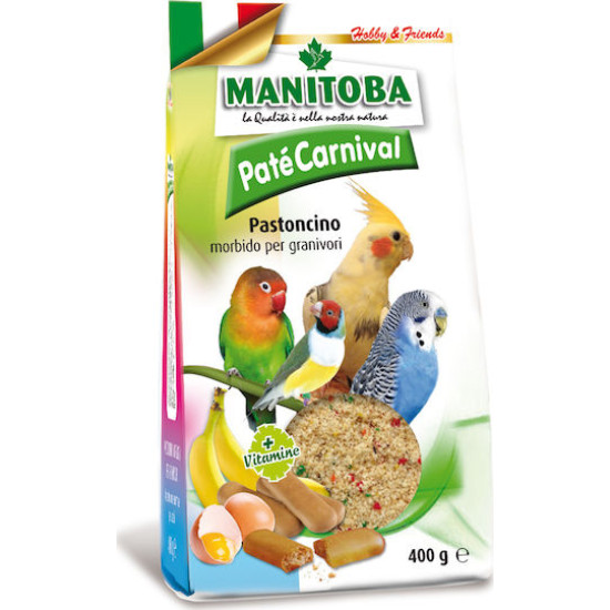 Manitoba Pate Carnival Αυγοτροφή για Καναρίνια Pastoncino 400g