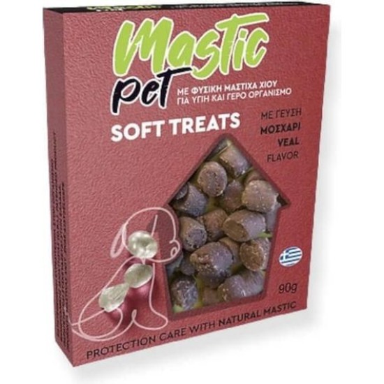 Mastic Pet Soft Treats Λιχουδιές Επιβράβευσης για Σκύλους με μοσχάρι και με Μαστίχα Χίου 90gr