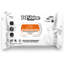 Petshine Μαντηλάκια Σκύλου 40x1τμχ με Άρωμα Jojoba χωρίς Αλκοόλ