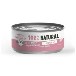 Fresh Farm 100% Natural Υγρή Τροφή Γάτας Μους με Χοιρινό 85gr