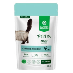 Nature's Protection Prime Cat Skin and Coat Chicken & White Fish 85gr