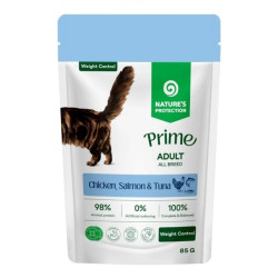 Nature's Protection Prime Cat Weight Control Chicken, Salmon & Tuna 85gr