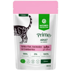 Nature's Protection Prime Urinary Cat White Fish, Anchovies & Cranberries 85g