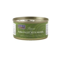 Finest Fish4Cats Tuna Fillet with Mussel 70g