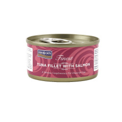 Finest Fish4Cats Tuna Fillet with Salmon 70G