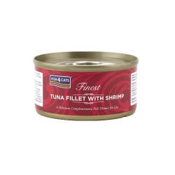 Finest Fish4Cats Tuna Fillet with Shrimp 70g