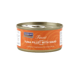 Finest Fish4Cats Tuna Fillet with Squid 70g