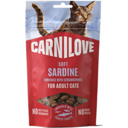 Carnilove Grain Free Cat Snack Soft Sardine & Strawberry 50G