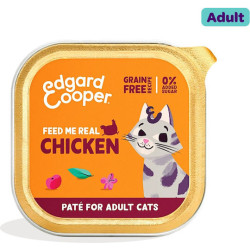 Edgard Cooper Chicken - Paté Υγρή Τροφή για Ενήλικες Γάτες με Κοτόπουλο χωρίς Σιτηρά 85gr