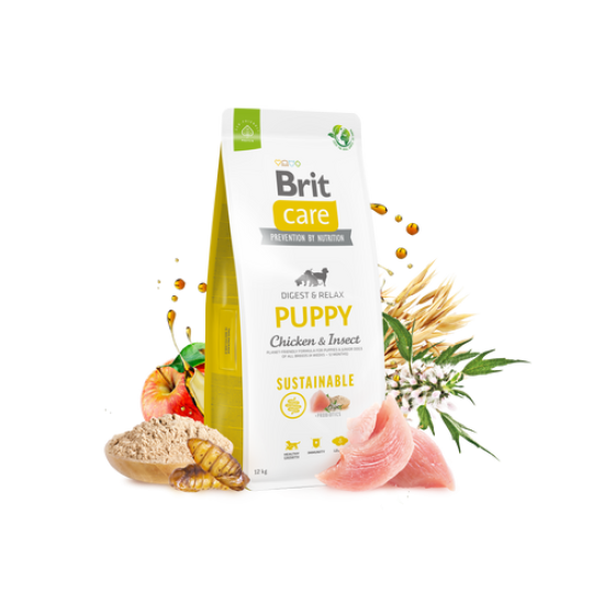 Brit Care Sustainable® Puppy chicken & insect 12kg 