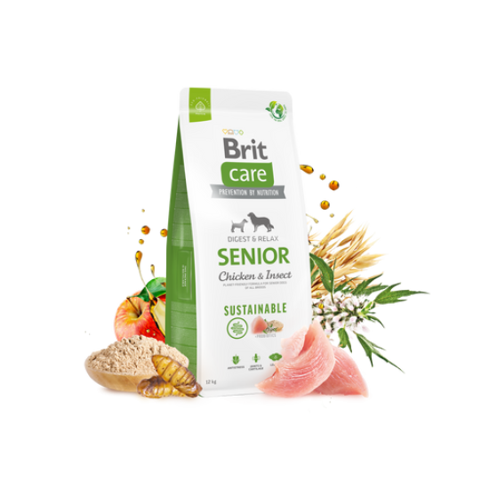 Brit Care Sustainable® Dog Senior chicken & insect 12kg