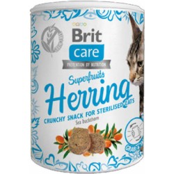 Brit Care Superfruit Λιχουδιές Σνακ Herring για Ενήλικες Γάτες 100gr
