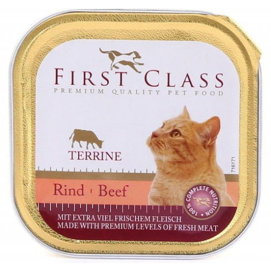 First Class Δισκάκι Γάτας Beef 100gr