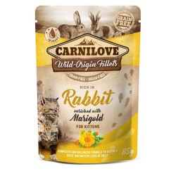 Carnilove kitten  Rabbit enriched with Marigold 85g