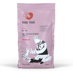 Voli Voli Love Cat Mix STERILIZED beef chicken liver 10kg  + ΔΩΡΟ ΑΜΜΟ 5L
