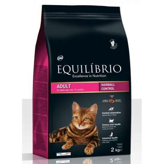 EQUILIBRIO ADULT CATS HAIRBALL 2kg