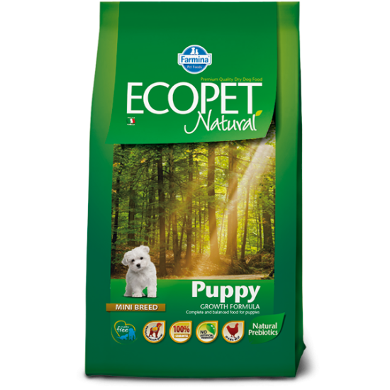 FARMINA ECOPET NATURAL puppy mini 12kg +2ΚG ΔΩΡΟ