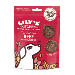 LILY'S KITCHEN TREATS THE BEST BEEF MINI BURGERS 70gr