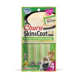 CHURU CAT SKIN & COAT CHICKEN & SCALLOP 56g