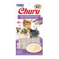 Inaba Ciao Churu Cat Chicken & Shrimp 4x14g