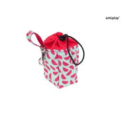 AMIPLAY Amiplay-Θήκη Τσάντα για λιχουδιές σκύλου WATERMELON 8x6x10cm