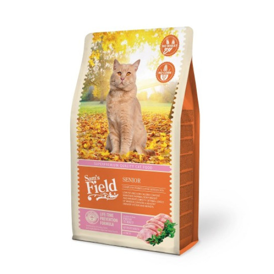 SAM'S FIELD SENIOR CATS (ΓΑΛΟΠΟΥΛΑ) 2,5KG