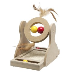 TUMBLER WOODEN SCRATCH TOY